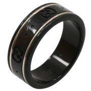 Pre-owned White Gold rings Gucci Vintage , Black , Dames