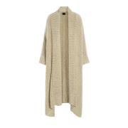 Zachte Gedrapeerde Cardigan Ice Coffee Bitte Kai Rand , Beige , Dames