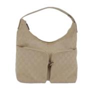 Pre-owned Canvas gucci-bags Gucci Vintage , Beige , Dames