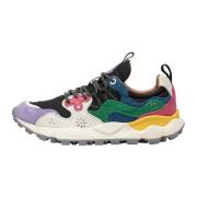 Suede and technical fabric sneakers Yamano 3 Woman Flower Mountain , M...