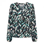 Feminine Blousetop Mineral Groen &Co Woman , Multicolor , Dames