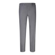 Grijze Wol Straight Leg Broek PT Torino , Gray , Heren