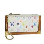 Pre-owned Canvas wallets Louis Vuitton Vintage , White , Dames