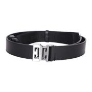 Zwarte Logo Riem Ss24 Givenchy , Black , Heren