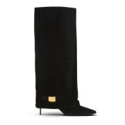 Uma laarzen in suède Balmain , Black , Dames