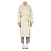 Virgin Wool Klassieke Jas Marella , Beige , Dames