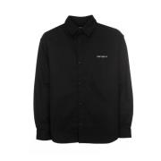 Script Logo Overshirt Carhartt Wip , Black , Heren