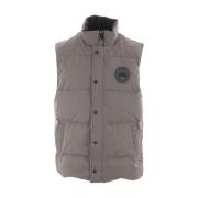 Grijze Technische Katoenen Mouwloze Jas Canada Goose , Gray , Heren