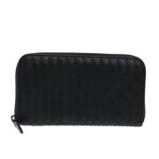 Pre-owned Leather wallets Bottega Veneta Vintage , Black , Dames