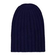 Alpaca Ribgebreide Beanie Muts Laneus , Blue , Unisex