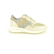 Beige Tweed Runner Stijlvol Modern Tapijt DL Sport , Beige , Dames