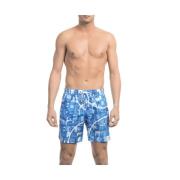 Elegante lichtblauwe zwemshorts Bikkembergs , Blue , Heren