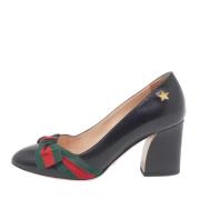 Pre-owned Leather heels Gucci Vintage , Black , Dames