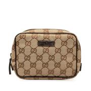 Pre-owned Canvas clutches Gucci Vintage , Brown , Dames