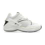 Sportschoenen met logo Emporio Armani , Gray , Dames