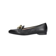 Zwarte Loafer met Kettingdetail Gabor , Black , Dames