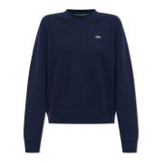 Sweatshirt met logo Lacoste , Blue , Dames