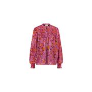 Flowy Ballonmouw Blouse Fabienne Chapot , Pink , Dames