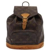 Pre-owned Canvas backpacks Louis Vuitton Vintage , Brown , Dames