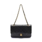 Pre-owned Leather chanel-bags Chanel Vintage , Black , Dames