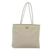 Pre-owned Nylon totes Prada Vintage , White , Dames