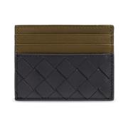 Leren kaarthouder Bottega Veneta , Blue , Heren