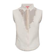 Mouwloos shirt C-Giseld Diesel , Beige , Dames