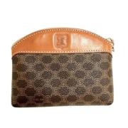 Pre-owned Canvas clutches Celine Vintage , Brown , Dames