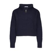 Boxy Beau Pullover By-Bar , Blue , Dames