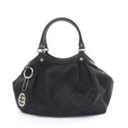 Pre-owned Canvas handbags Gucci Vintage , Black , Dames