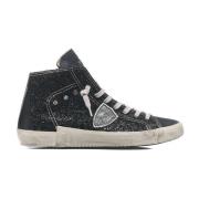 Glitter High Top Sneaker Prsx High Philippe Model , Blue , Dames