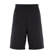 Shorts met trekkoord 44 Label Group , Black , Heren