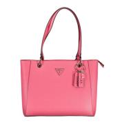 Roze Schoudertas met Ritssluiting Guess , Pink , Dames