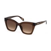 Bruine Transparante Zonnebril Sjc024 0Aak Just Cavalli , Brown , Dames