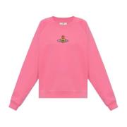 Sweatshirt met Logo Vivienne Westwood , Pink , Dames