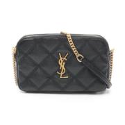 Pre-owned Leather shoulder-bags Yves Saint Laurent Vintage , Black , D...