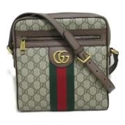 Pre-owned Canvas crossbody-bags Gucci Vintage , Beige , Dames