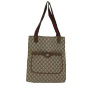 Pre-owned Canvas gucci-bags Gucci Vintage , Beige , Dames