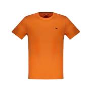 Geborduurd Katoenen T-Shirt Harmont & Blaine , Orange , Heren