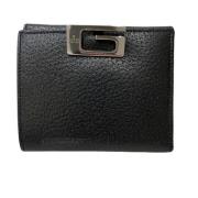 Pre-owned Leather wallets Gucci Vintage , Black , Dames