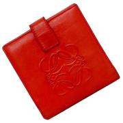 Pre-owned Leather wallets Loewe Pre-owned , Red , Dames