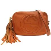 Pre-owned Leather gucci-bags Gucci Vintage , Orange , Dames