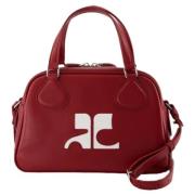 Leather handbags Courrèges , Red , Dames