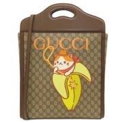 Pre-owned Canvas gucci-bags Gucci Vintage , Brown , Dames