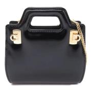 Pre-owned Leather shoulder-bags Salvatore Ferragamo Pre-owned , Black ...