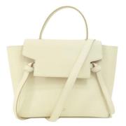 Pre-owned Leather totes Celine Vintage , White , Dames