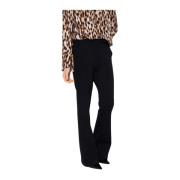 Flare broek met lage taille Silvian Heach , Black , Dames