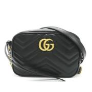 Pre-owned Leather shoulder-bags Gucci Vintage , Black , Dames