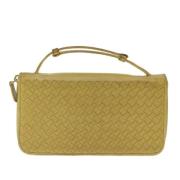 Pre-owned Leather wallets Bottega Veneta Vintage , Yellow , Dames