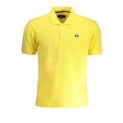 Gele Slim Fit Polo Met Korte Mouwen La Martina , Yellow , Heren